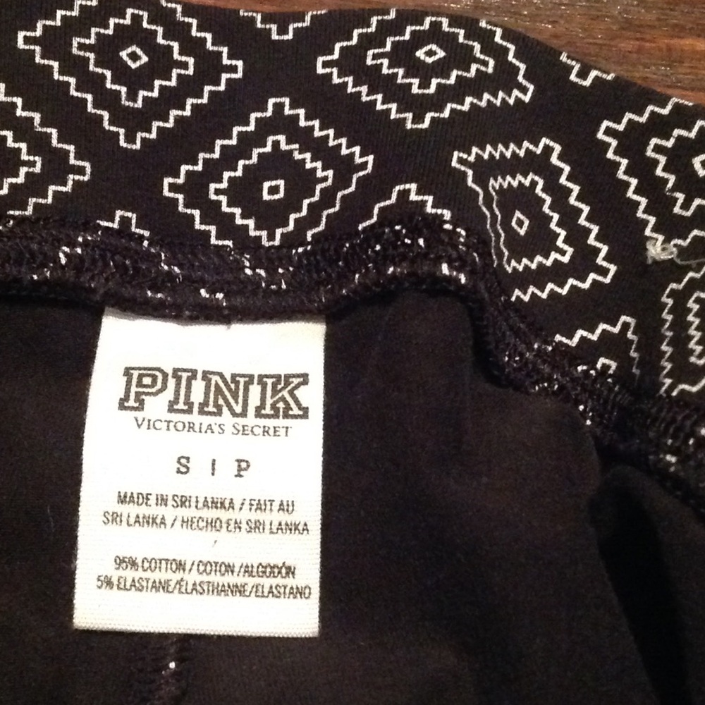 Pink Victoria's Secret Leggings. Size S. - Picture 3 of 3
